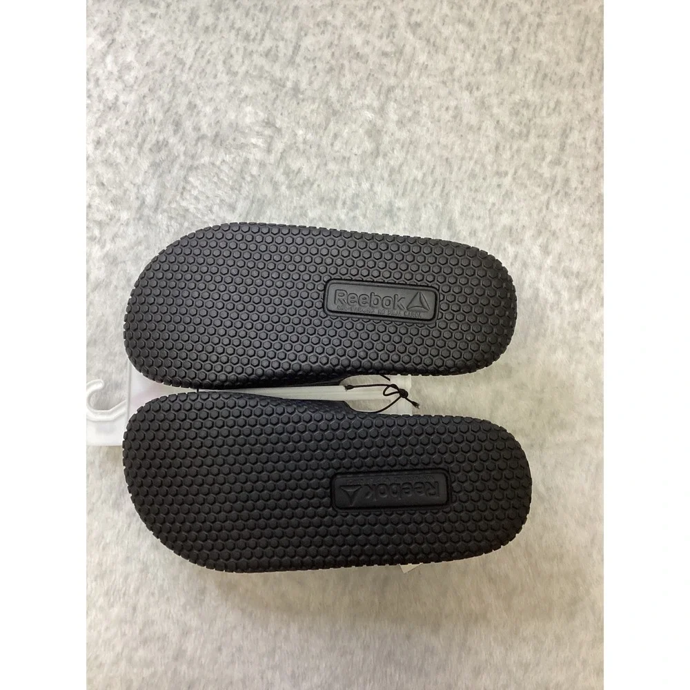 Reebok Pervade Fam‎ Kids Camo Slides Black Grey White Size 3 BYRE24GX004